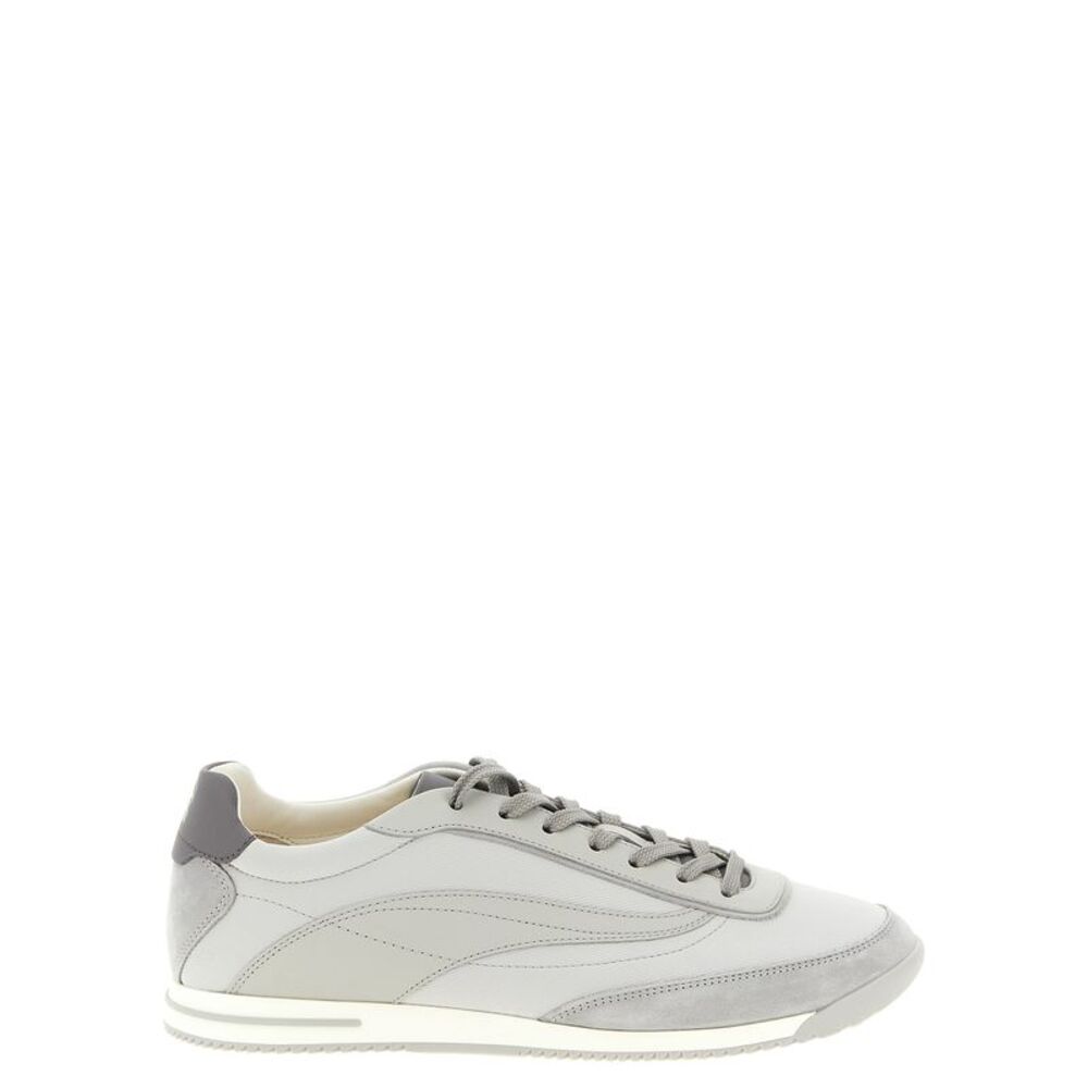 Brunello Cucinelli Men Techno And Nubuck Fabric Sneakers